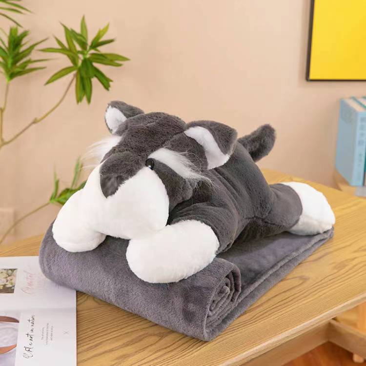 Oficina de dibujos animados almohada edredón de doble propósito almohada cojín del coche multi-funcional manta siesta Comercio exterior al por mayor