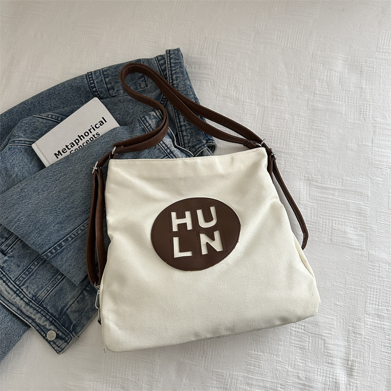 Bolso de hombro de lona casual para mujer Bolso de viaje ligero de gran capacidad Bolso de viaje para clase