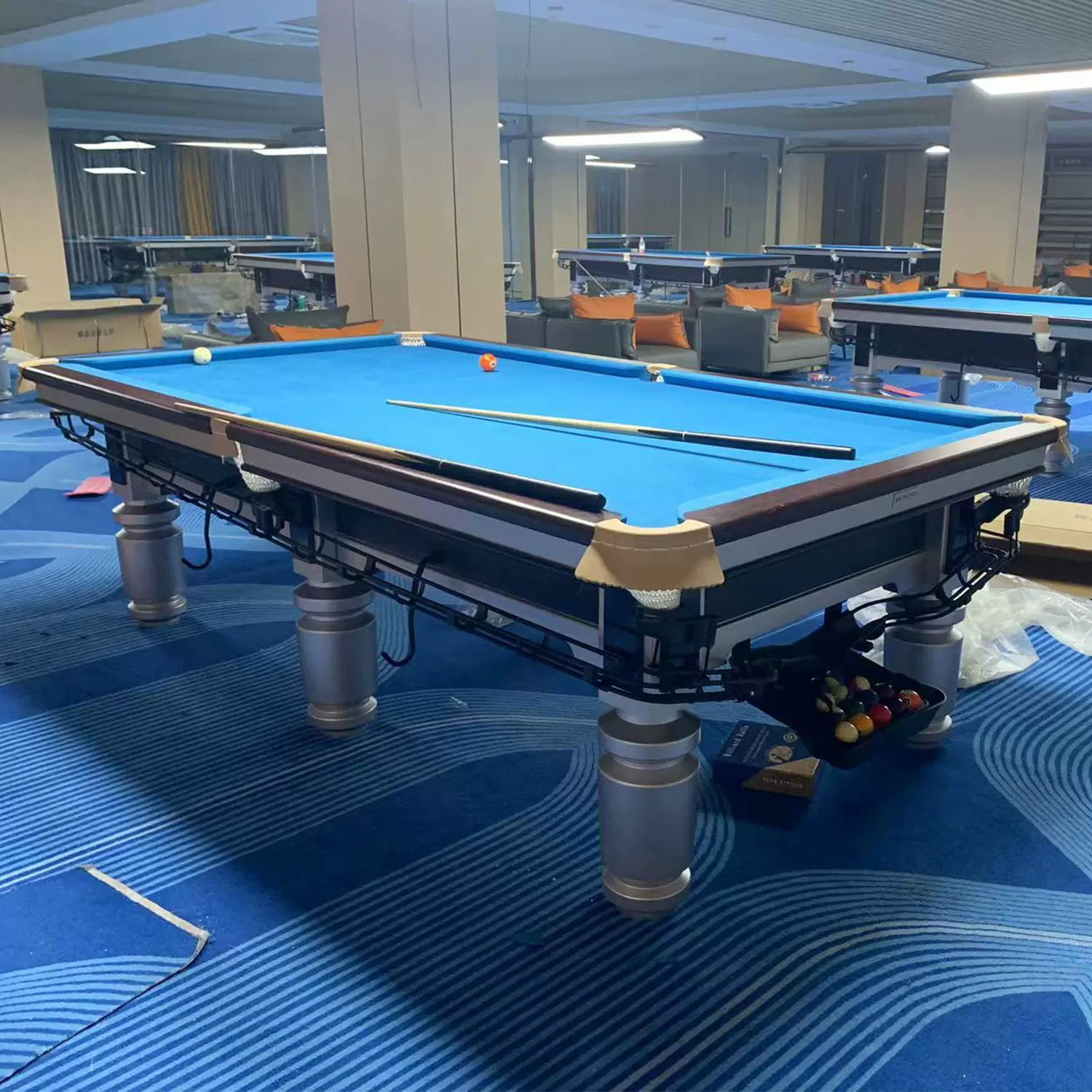 台球桌标准型球房商用中式黑八大理石家用室内成人桌球台