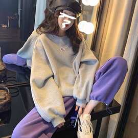 盐系炸街运动套装女2022春秋季新款时尚宽松卫衣休闲两件套女装潮