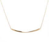 Южнокорейский товар, ожерелье, цепочка до ключиц из нержавеющей стали, геометричный аксессуар, золото 750 пробы