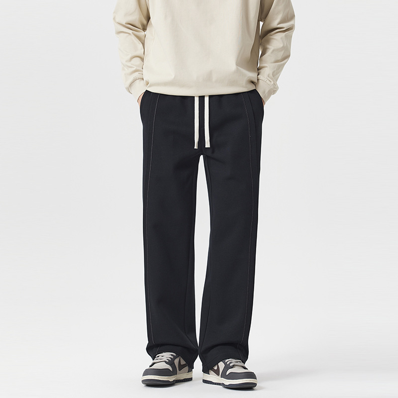 Nuevos pantalones pesados de estilo masculino estilo casual pantalones de diseño linea pantalones largos sueltos pantalones deportivos rectos