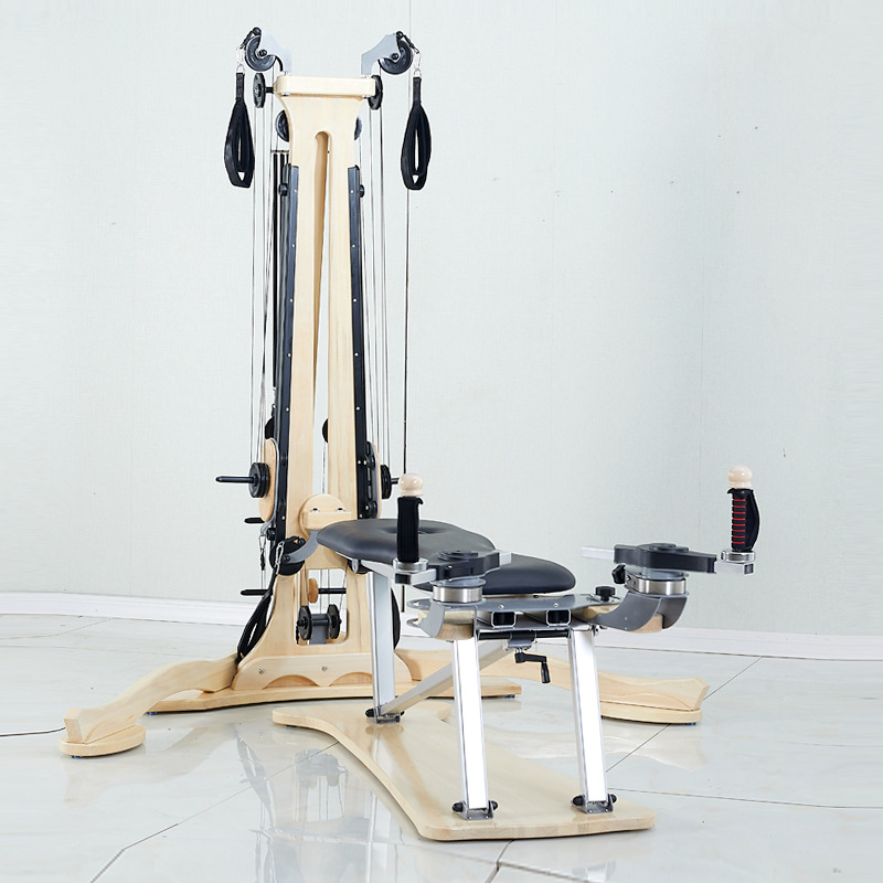 Pilates Zen dispositivo suave de arce blanco gimnasio de yoga equipo de estudio de educación privada girómetro de torre de poleas