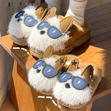 儿童棉拖鞋冬季新款男孩拖鞋室内居家保暖防滑加绒女大童亲子棉拖