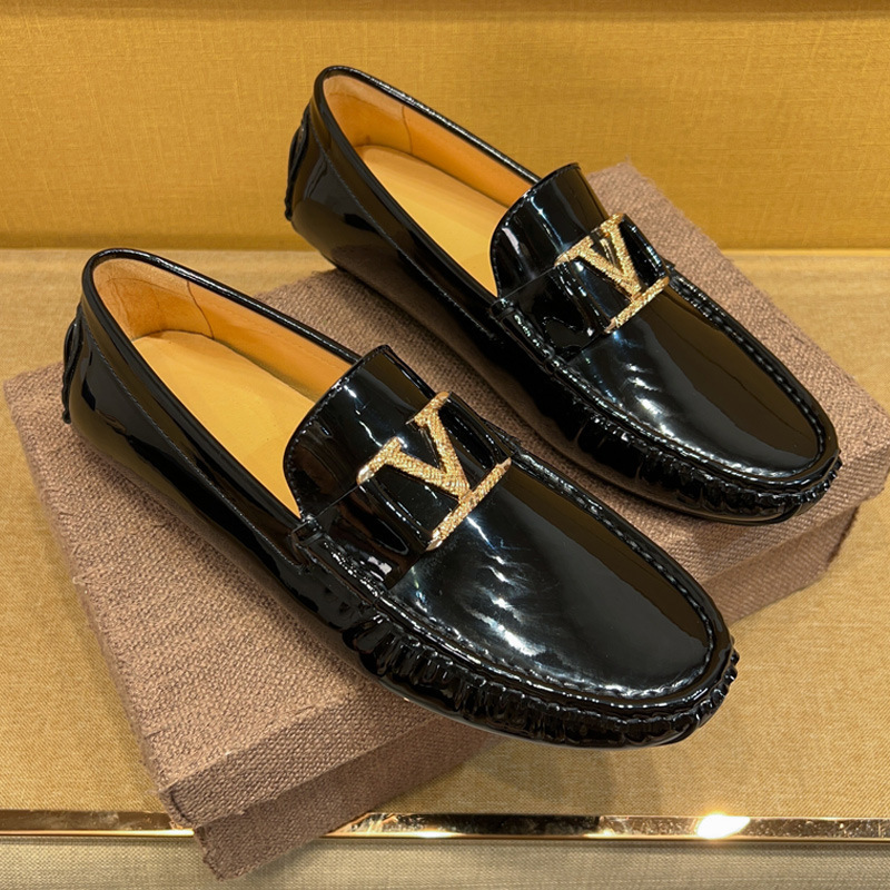 Mark Gucci French Luxury High-End Men's Shoes New Cowhide Business Casual Leather Shoes Comfortable and Versatile Loafers Mark Gucci French Luxury High-End Men's Shoes New Cowhide Business Casual Leather Shoes Comfortable and Versatile Loafers