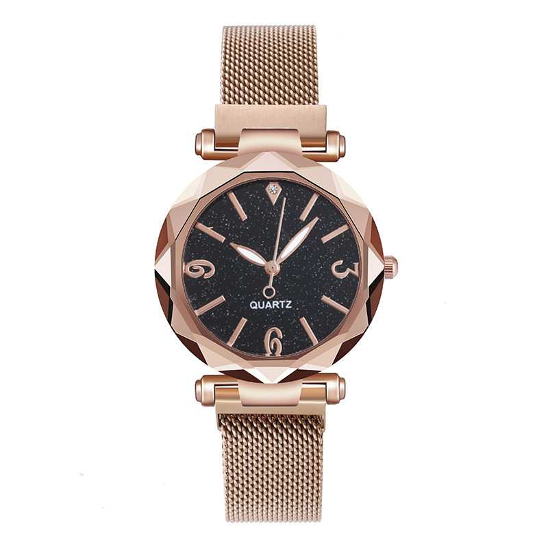 Gypsophila Watch Starry Watch Women's Quartz Watch Lazy Magnet Strap Iron Watches_voghion.com