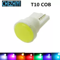 Автомобильный светодиодный индикатор ширины T10 COB керамический свет плоский приборный светильник 1SMD автомобильный отсек свет номерного знака