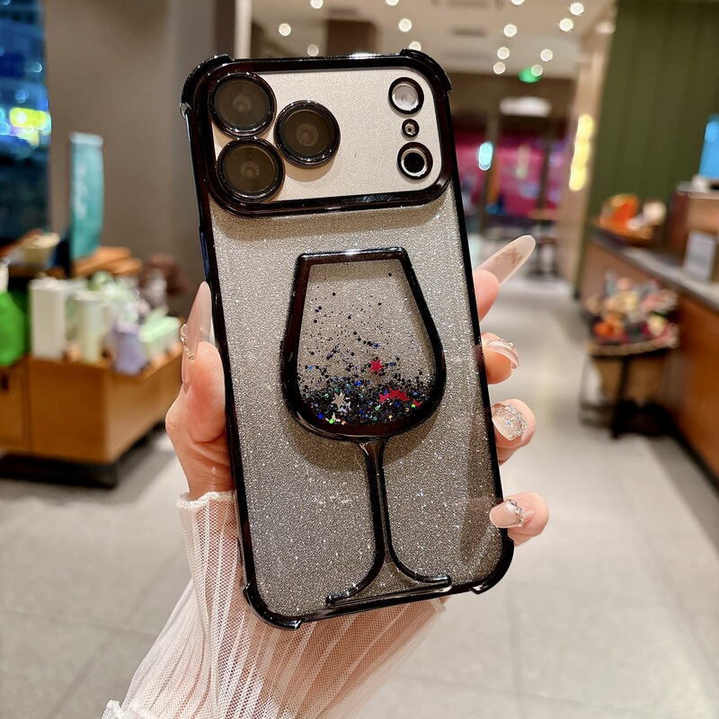 Suitable for Redmi K90 Pro Phone Case, Light Luxury Sparkling Diamond Women's Model, Liquid Sand Wine Glass Accessories, Airbag Anti-Drop Phone Case Suitable for Redmi K90 Pro Phone Case, Light Luxury Sparkling Diamond Women's Model, Liquid Sand Wine Glass Accessories, Airbag Anti-Drop Phone Case