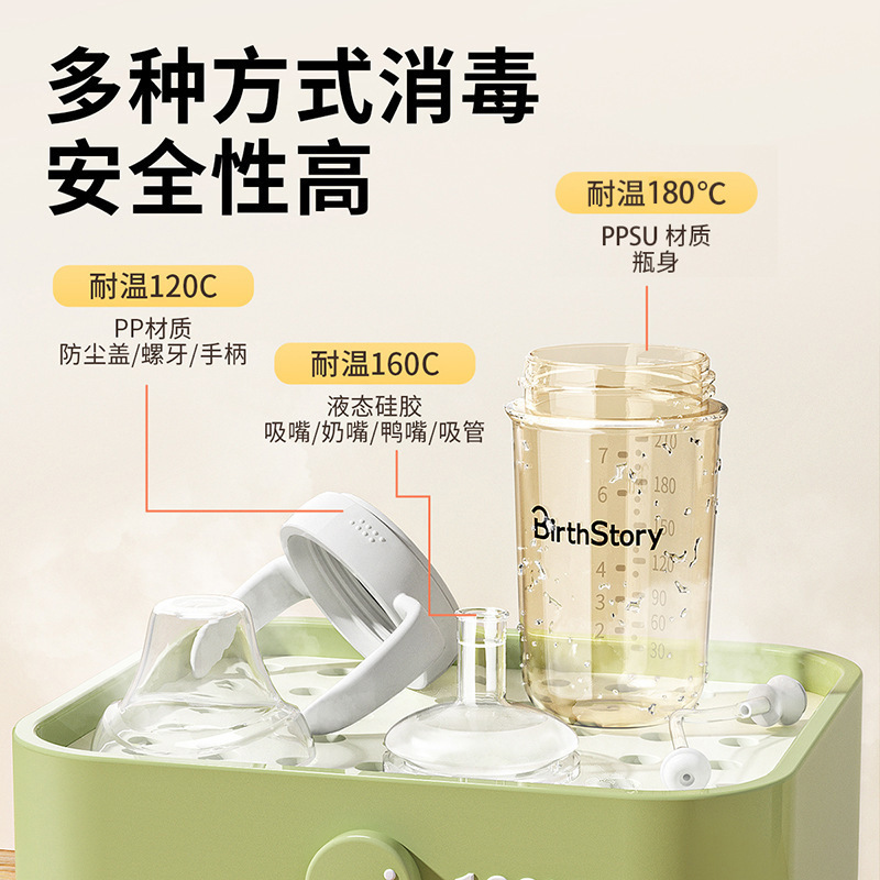 婴幼儿PPSU宽口径奶瓶防胀气耐摔学饮杯儿童宝宝成长吸管奶瓶|undefined