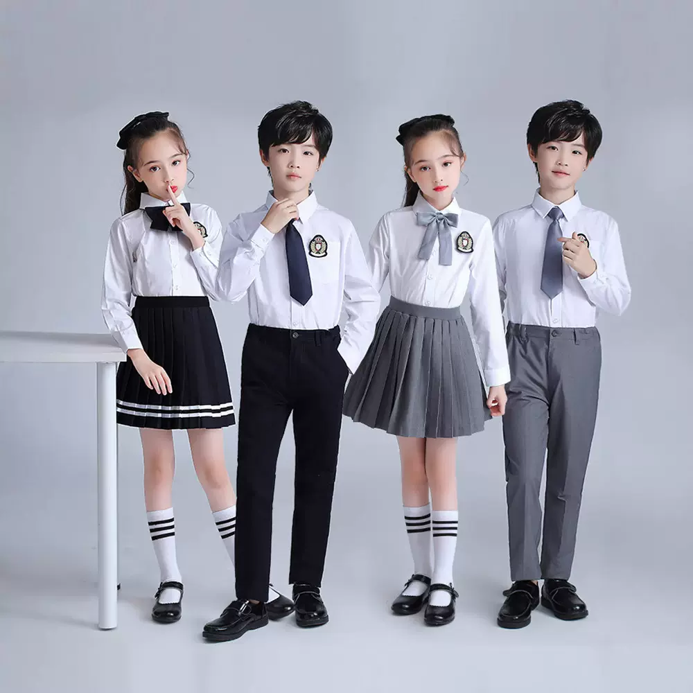 中小学生大合唱表演服装毕业照校服班服朗诵演出服儿童幼儿园园服
