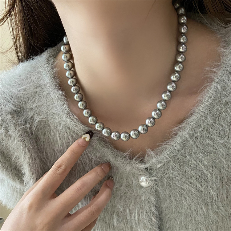 13g Weight Necklace Classification Artificial Pearls Chain Material 1 Piece Quantity Holiday, Daily Occasion 304 Stainless Steel, Artificial Pearl Material Geometric Pattern Women's Gender Beaded Design Elegant, Simple Style Style Elegant Simple Style Geometric 304 Stainless Steel Artificial Pearl Wholesale Necklace 无