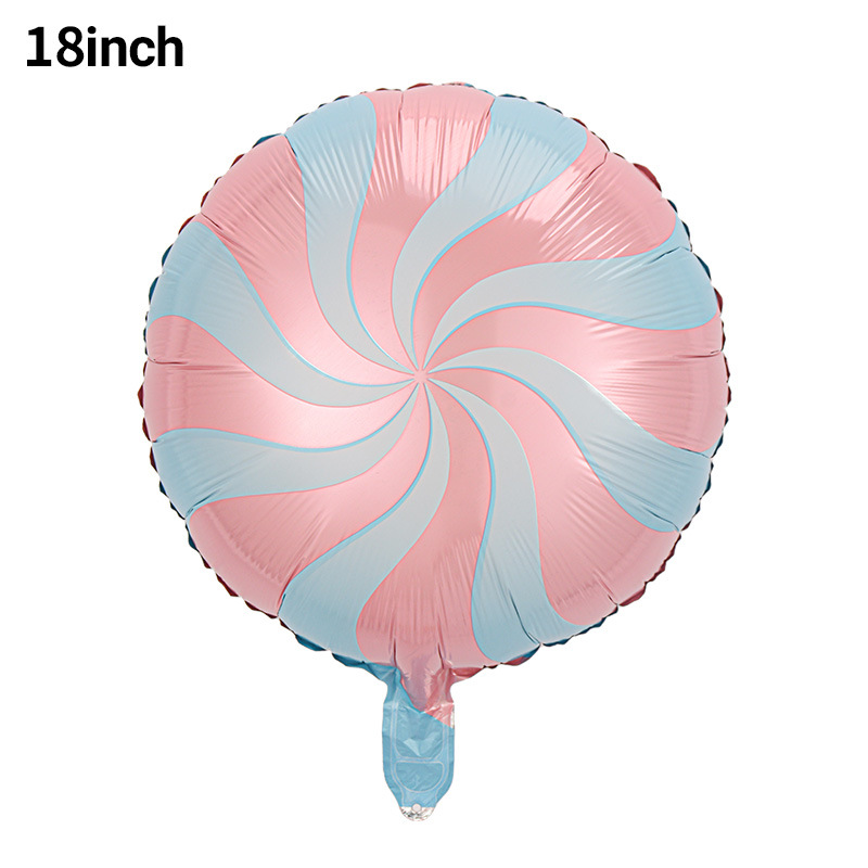 18 pulgadas dulces molino de viento globo de película de aluminio fiestas de cumpleaños de niños molino de viento diseño de globo al por mayor