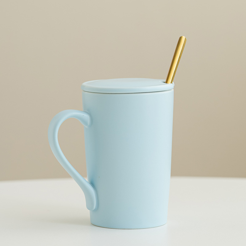 Esmalte mate taza de cerámica taza de macarón taza de agua inswind taza de café minimalista nórdica impresa