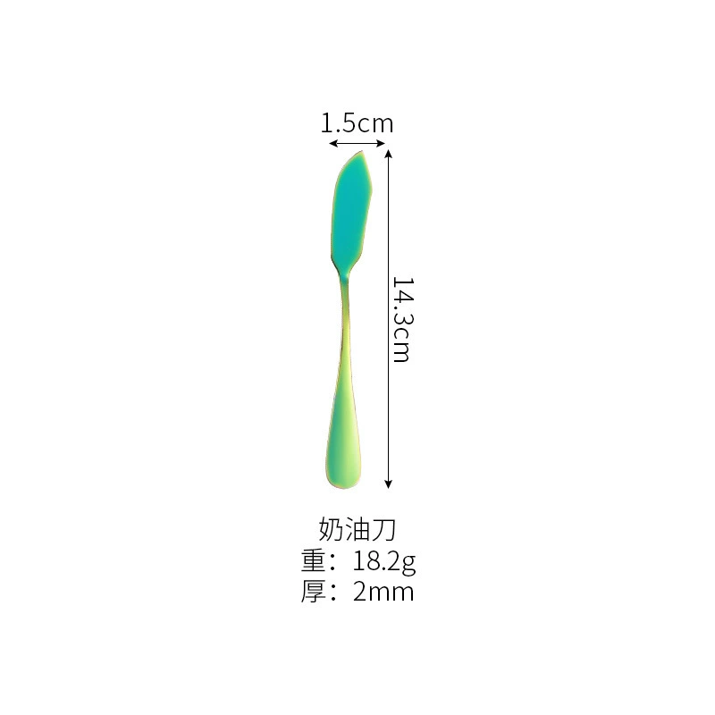 Amazon 1010 stainless steel tableware fantasy colored knife and fork tablet suit