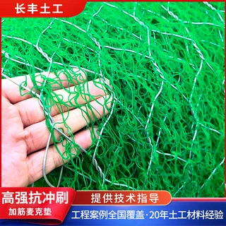 加筋麦克垫生产厂家河道绿化治理 高强结构植生型护坡固土网垫