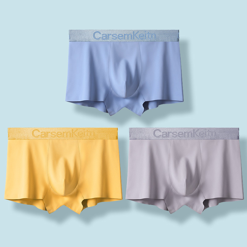 Men's Underwear Pure Cotton Boxer Antibacterial Summer Breathable Hot Style Wholesale Yellow Seamless Boxer Shorts