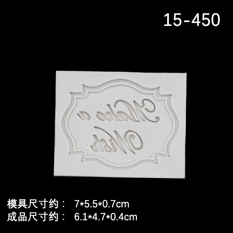 Chocolate fondant molde de silicona para hornear pastel decoración Feliz cumpleaños