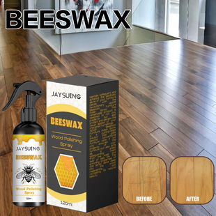 Jaysuing Beeswax Wood Polishing Spray Furniture Floor Polishing Care Scratch Refurbished Care Spray