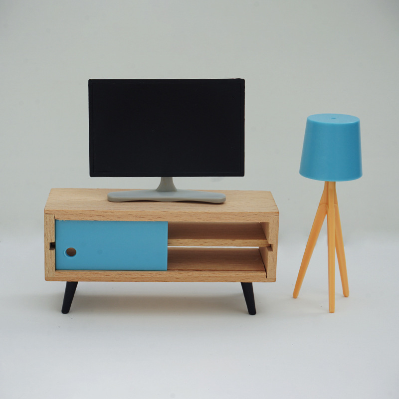 ミニシミュレーションテレビ液晶ディスプレイリビングルーム寝室家電doll人形屋アクセサリーシーンモデル