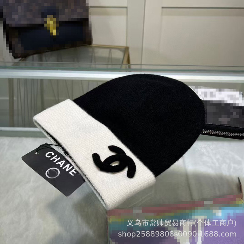 Xiaoxiangfeng ダブル C ハットの正しいバージョン、秋冬の暖かいフレグランスおばさんウール帽子、男性と女性用、多用途の有名な帽子|undefined