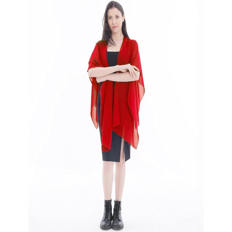 thin shiffon cloak for bride