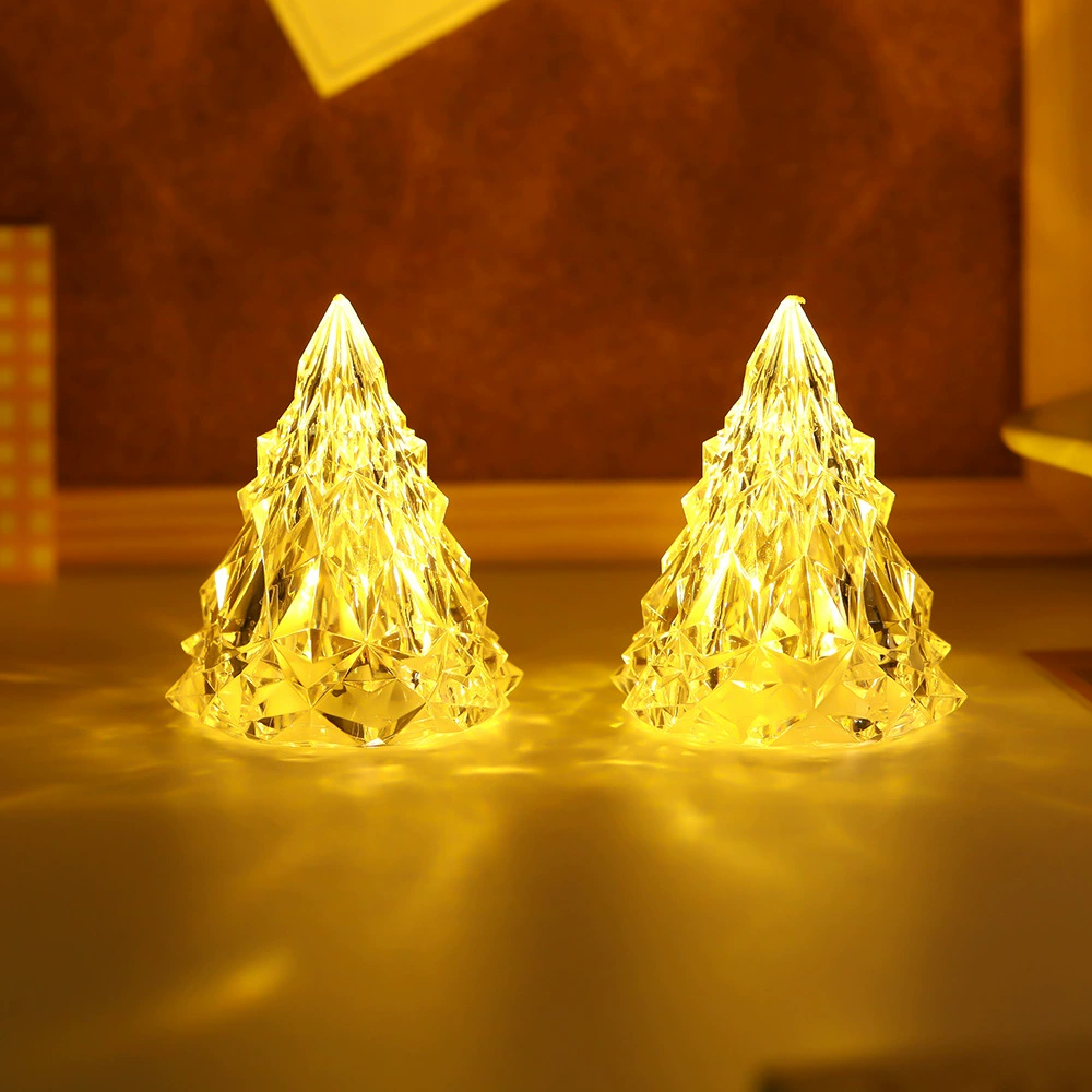 Ambient iceberg night light — small LED bedside lamp, eye‑protection, white or green