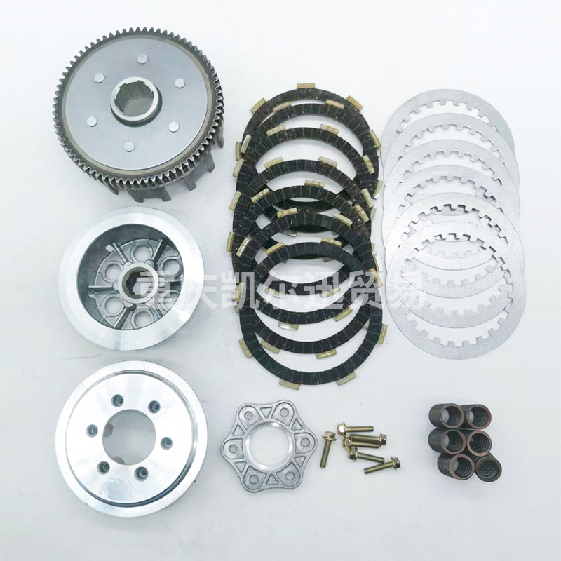 Fábrica de suministro de motocicleta CG200 CG250 conjunto de embrague de aleación ensanchado conjunto de embrague de hierro