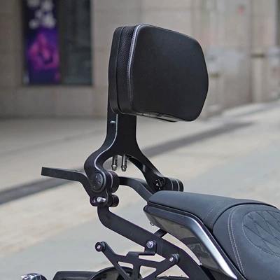 Motorcycle bumper – for Sekolon RA600 Bumper Folding - upgraded-type-a-flat-aluminum-alloy-folding-black-backrest-tail-rack