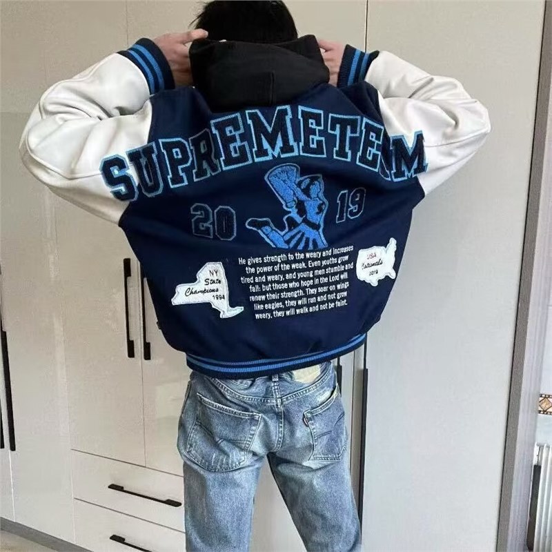 Spring and Autumn New Style Independent Brand Sup25Th Anniversary New York Limited Edition Vibe Trendy Baseball Jacket for Men and Women Couple Jacket Spring and Autumn New Style Independent Brand Sup25Th Anniversary New York Limited Edition Vibe Trendy Baseball Jacket for Men and Women Couple Jacket