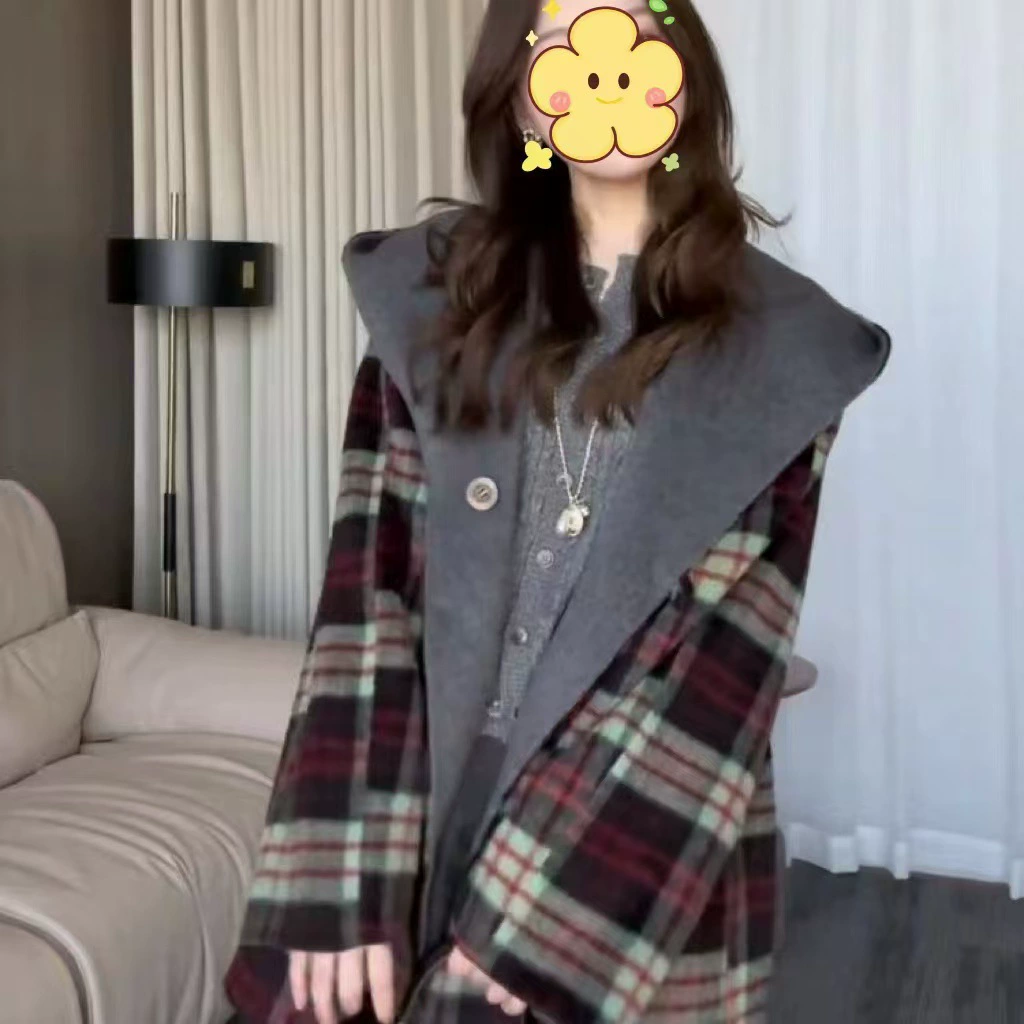 Демисезонная двусторонняя шерповая куртка, oversize, стиль высокого качества
