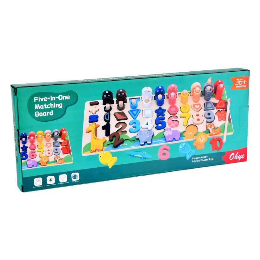 La educación temprana de los niños seis-en-un tablero logarítmico animal que empareja el rompecabezas que computa la forma animal digital del rompecabezas del bloque de edificio