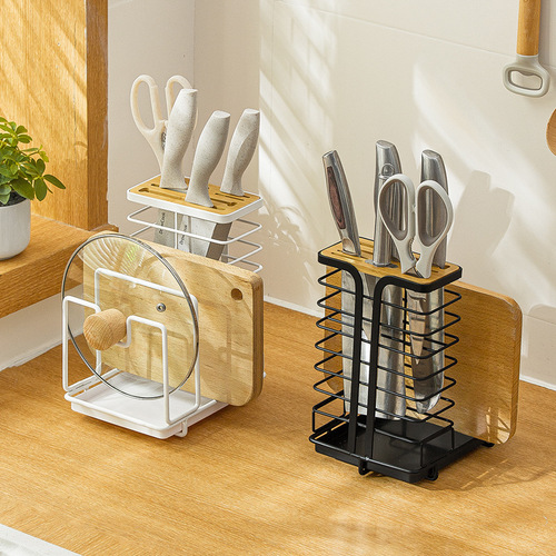 Wholesale Nachuan Japanese knife holder iron knife anvil holder knife plate holder pot lid holder knife cutting board kitchen storage rack