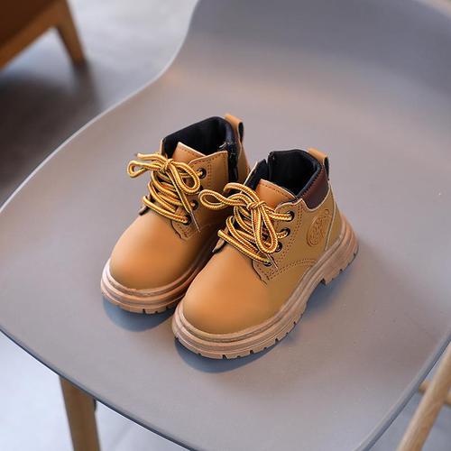 Classic European and American-style Pink Girls' Tall Boots,  Autumn New Arrival Single-Layer Kids' Martin Boots & Boys' Short Boots—Wholesale