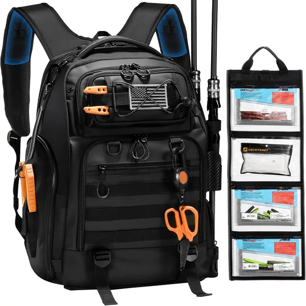 Cross-border durable dual-use shoulder bag for fishing, multifunctional fishing gear rod bag, outdoor camouflage crossbody chest bag
