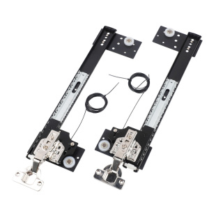 Wardrobe Hidden Swing Door Track Pocket Door Cabinet Door Side Mount Insert Butterfly Door Slide Rail Hardware Accessories