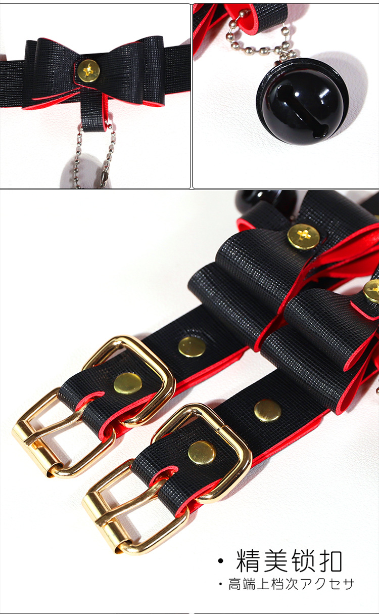 SM Flirting Bundle Set for Couples with Handcuffs, Nipple Clamps and Bondage Accessories — detail image 31