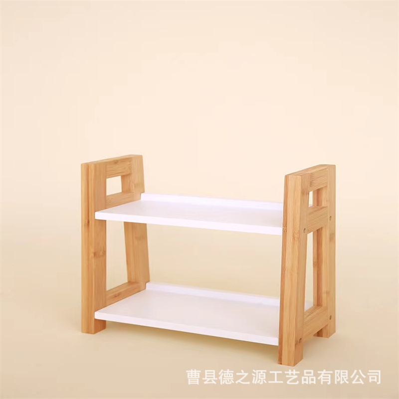 Solid wood multi-layer simple organizing rack kitchen seasoning…