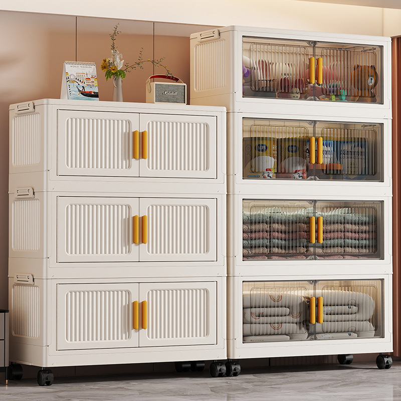 40-80 Wide Foldable Storage Cabinet for Home Use, Multi-Layer Storage Rack, No-Installation Plastic Baby and Children's Toy Storage Cabinet 40-80 Wide Foldable Storage Cabinet for Home Use, Multi-Layer Storage Rack, No-Installation Plastic Baby and Children's Toy Storage Cabinet