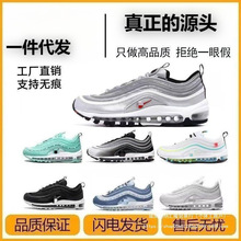 纯原莆田运动鞋全掌气垫男女休闲子弹头透气耐磨情侣跑步鞋