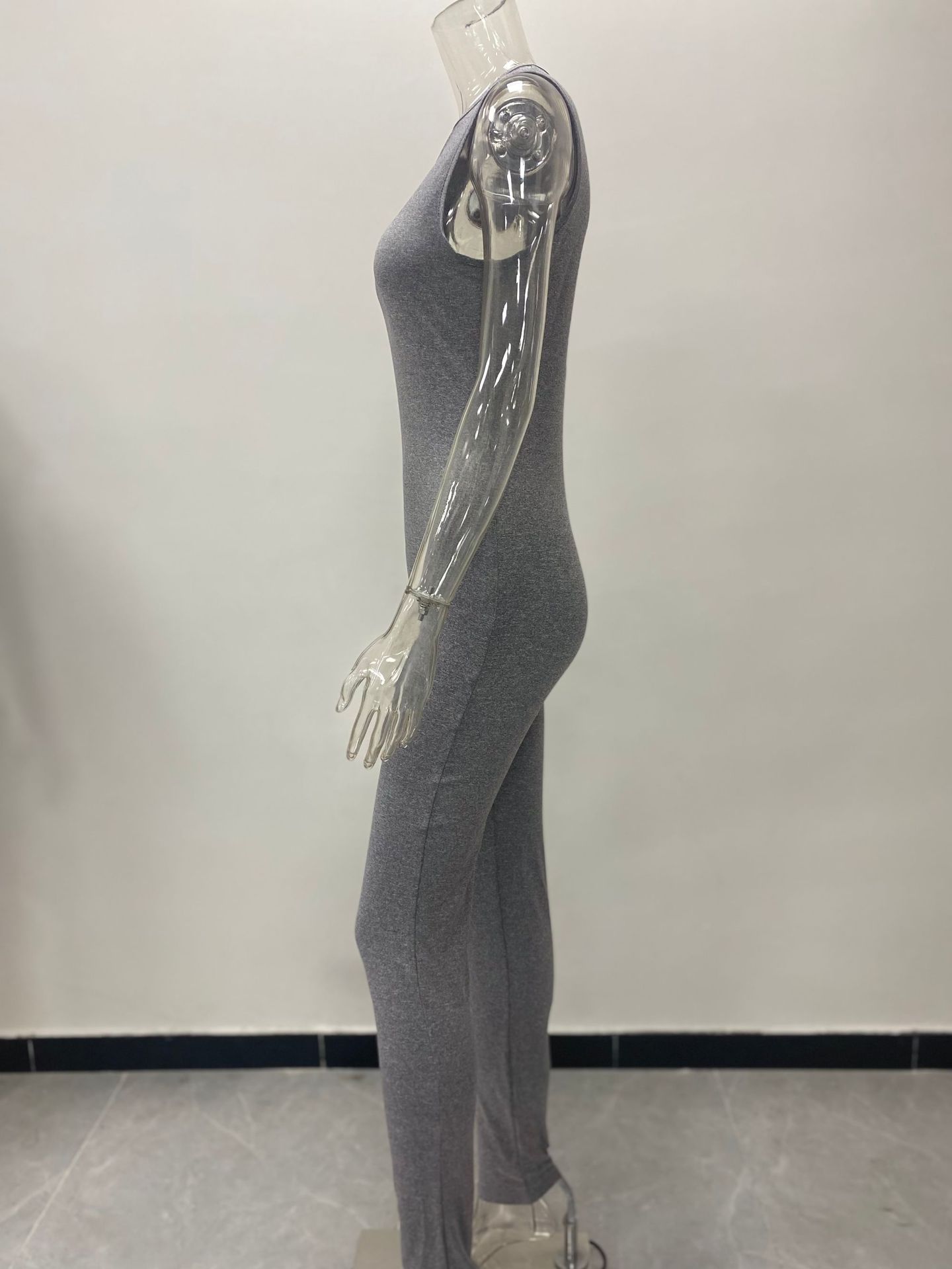 175g Weight Sleeveless Sleeve Length Full Length Pants Length Polyester Fabric Type High Waist Waist Line Casual Pants, Jumpsuits Pants Type High Elasticity Elasticity Holiday, Daily, Date Occasion Skinny Fit Type Solid Color Pattern Summer Season Women's Gender Streetwear Style Wholesale Women's Streetwear Solid Color Sleeveless Bodysuits 10