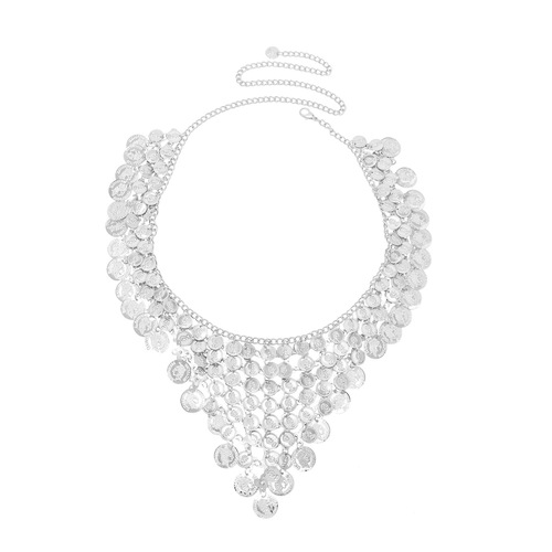  new style waist ornaments multi-layered alloy coin tassel waist chain fashion heavy industry adjustable belt wholesale Xinjiang