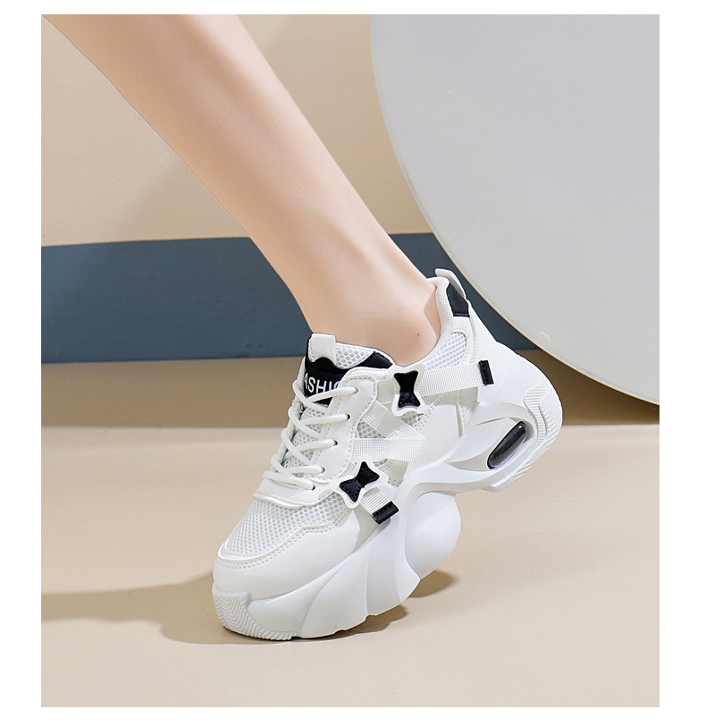 Sneakersy chunky dad style buty do biegania na platformie_voghion.com