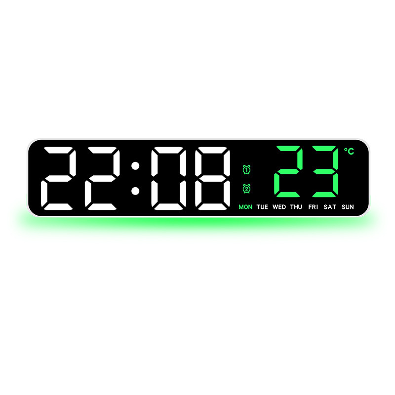 网红创意时间显示器led数字时钟电子表台式桌面摆件夜光静音2811|undefined