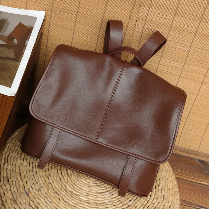 Genuine Premium Cowhide Leather Women's Fashion Black Backpack Luxury Designer Brand Women's Shoulder Coffee Bag High Quality Genuine Premium Cowhide Leather Women's Fashion Black Backpack Luxury Designer Brand Women's Shoulder Coffee Bag High Quality