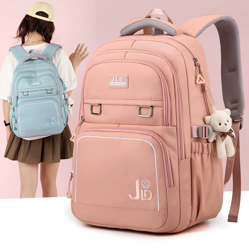 Capacious school bag, high quality backpack for traveling, simple and elegant design, for secondary school, for students