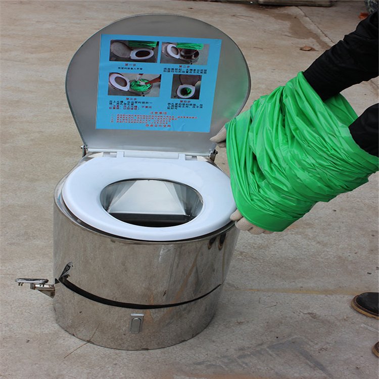 inodoro portátil para minería con colector de excrementos de embalaje automático subterráneo