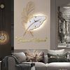Modern creative decorations for living room, wall pocket watch, simple and elegant design, light luxury style