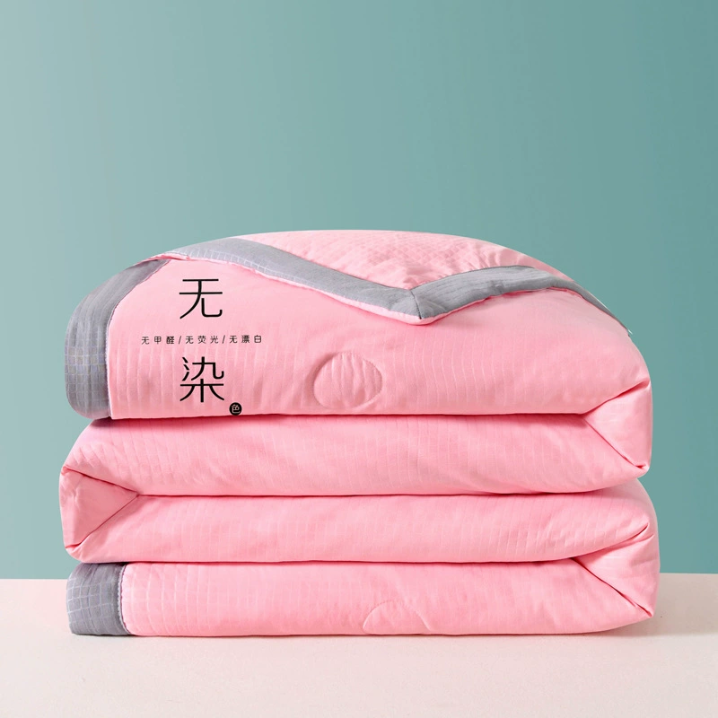 2024 новые безокрашенные пены хлопчатобумажные хлопчатобумажные хлопчатобумажные вафельные соевые стеганые одеяла весной и осенью и летом прохладные одеяла