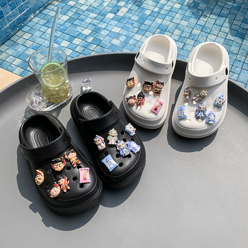 2025 новых летних детских сабо, дышащие, водонепроницаемые, с мягкой подошвой, мультяшные, милые, сандалии для мальчиков и девочек