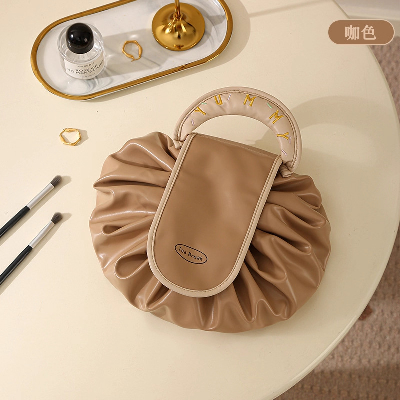 Lazy Cosmetic Bag Brown [1 Pack]